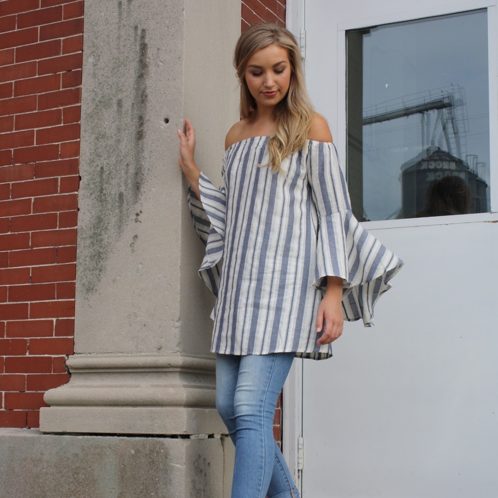 NWT Boutique Blouse Off the Shoulder